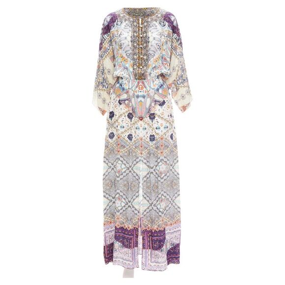 CAMILLA Dresses & Skirts - Camilla Tales Of Tatiana silk embellished floral print dress